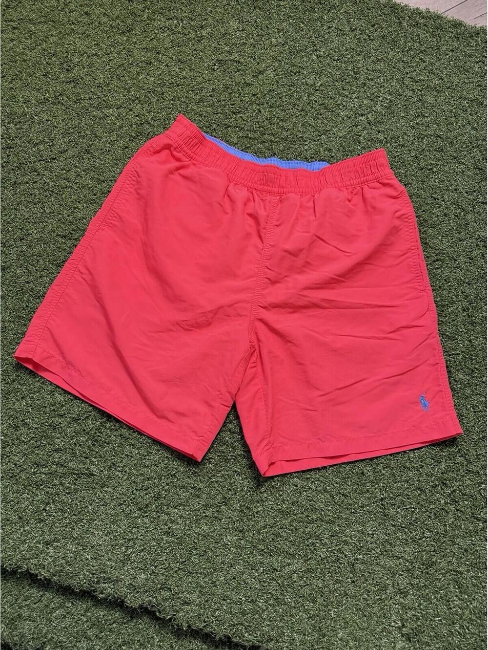 Polo Ralph Lauren Swim Trunks Mens Small Pink Traveler Classic Mesh Lined 7”